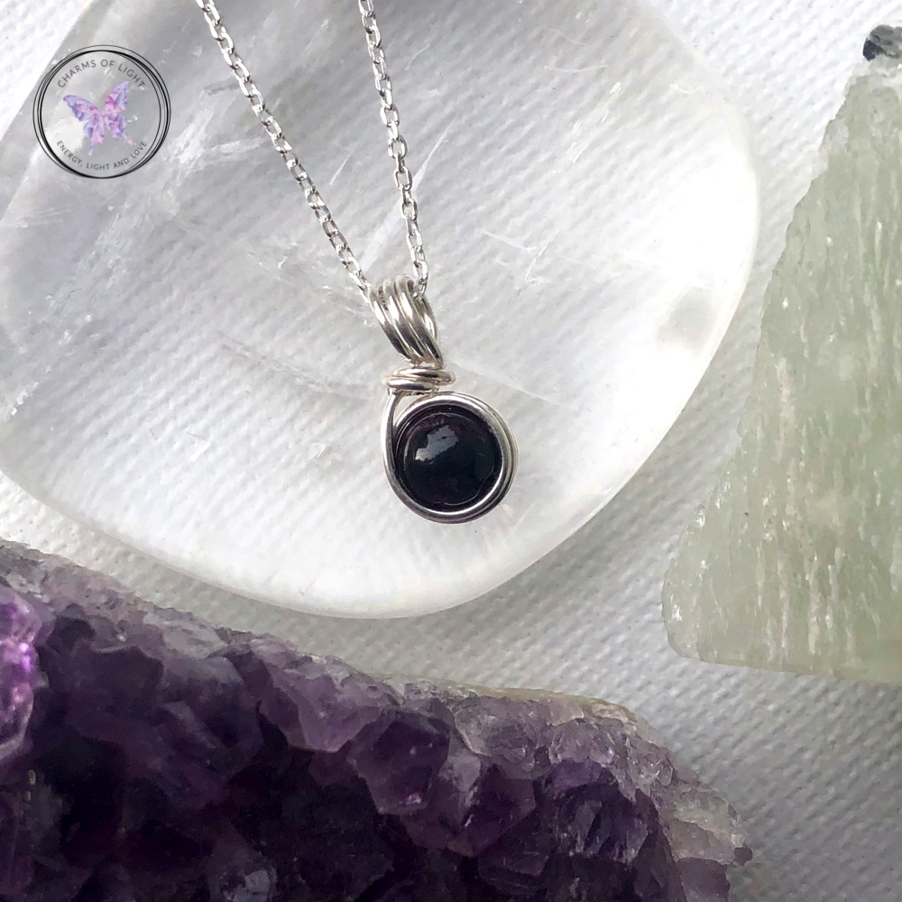Garnet Silver Pendant